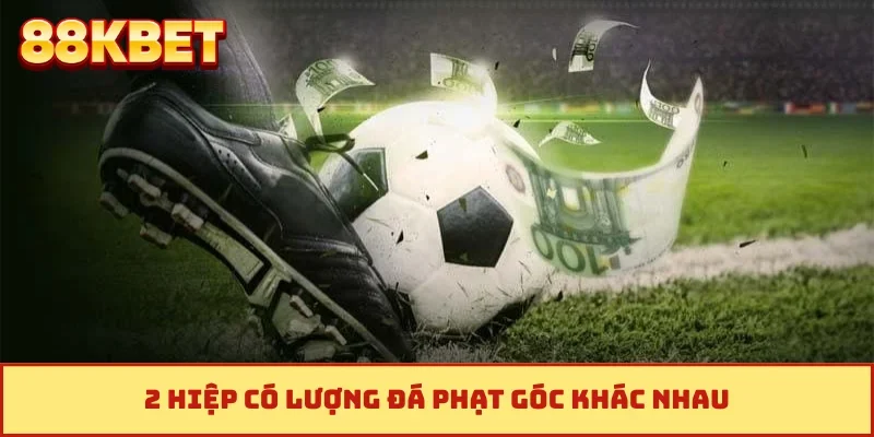 2 hiệp có lượng đá phạt góc khác nhau