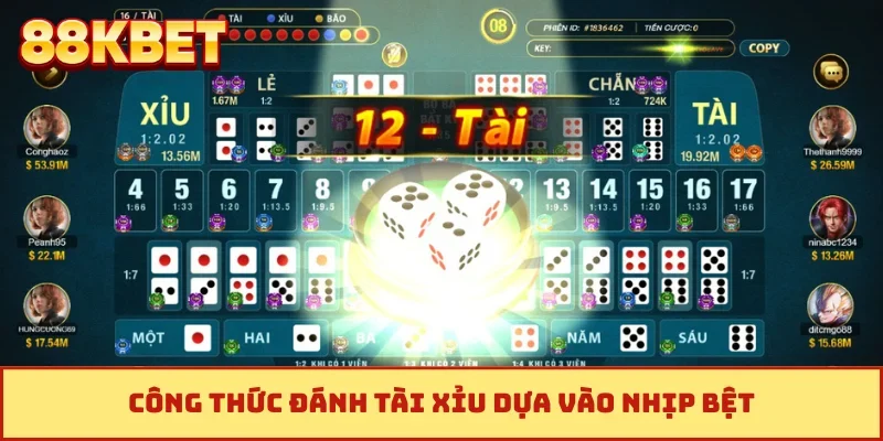 Công thức đánh tài xỉu dựa vào nhịp bệt