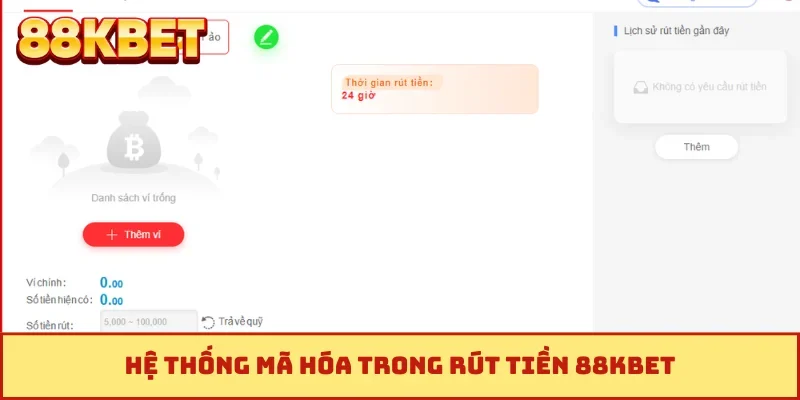 Hệ thống mã hóa trong rút tiền 88KBET